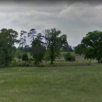 Bent Creek Cemetery from the road.