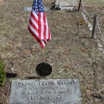 Irving Wood's memorial marker.