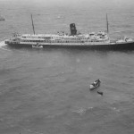 Rescue team in action.