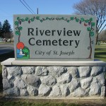 Riverview cemetery sign.