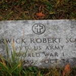 Warwick's grave. His wife died much later and was buried elsewhere. Warwick's grave.