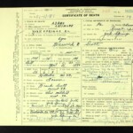Warwick's death certificate describing gun shot wound. Warwick's death certificate.