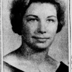A newspaper marriage announcement photo of Jeannette in 1962. Photo of Jeannette in 1962