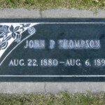 John Thompson's plaque. 11 Years old. John Thompson's plaque