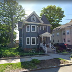 Lillian MacDonald's childhood home in Portland, Maine in 1928. Their older daughter married and lived directly across the street. MacDonald Home in Maine.