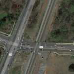 Overhead view of intersection.