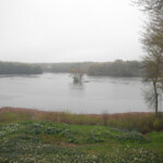 View of the Saco River from the Laurel Hill Cemetery. The Saco River