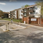 Condominiums where Peggy's son died.