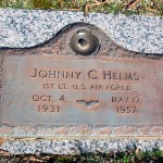 Helm's grave marker