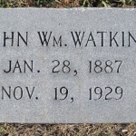 Bertha's husband's grave marker.
