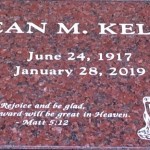 Jeanne Kelly's grave at the Mission San Luis Rey Cemetery in Oceanside, California. She lived to 102. Jeanne Kelly's grave.