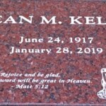 Jeanne Kelly's grave at the Mission San Luis Rey Cemetery in Oceanside, California. She lived to 102. Jeanne Kelly's grave.