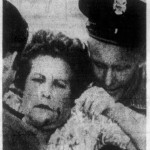 Shirley Finnicum being helped after the accident. She had minor injuries, as did her son. Her daughter had major injuries. Shirley FInnicum being helped after the accident.