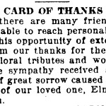 Newspaper thank you from Griffin's aunt.