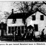 Burned Beresford home the morning after the fire. Burned house the morning after.