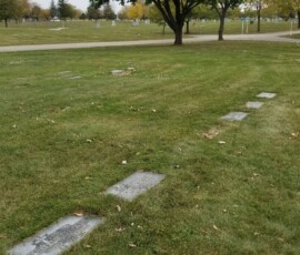 Mary's unmarked grave. Mary's unmarked grave.