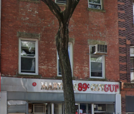 The Decker store and home today. Current picture of the 8 S. Fourth Street shop with the home above, in New York.