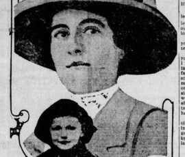 Newspaper photos of Ella and her daughter