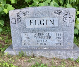 Elgin family tombstone